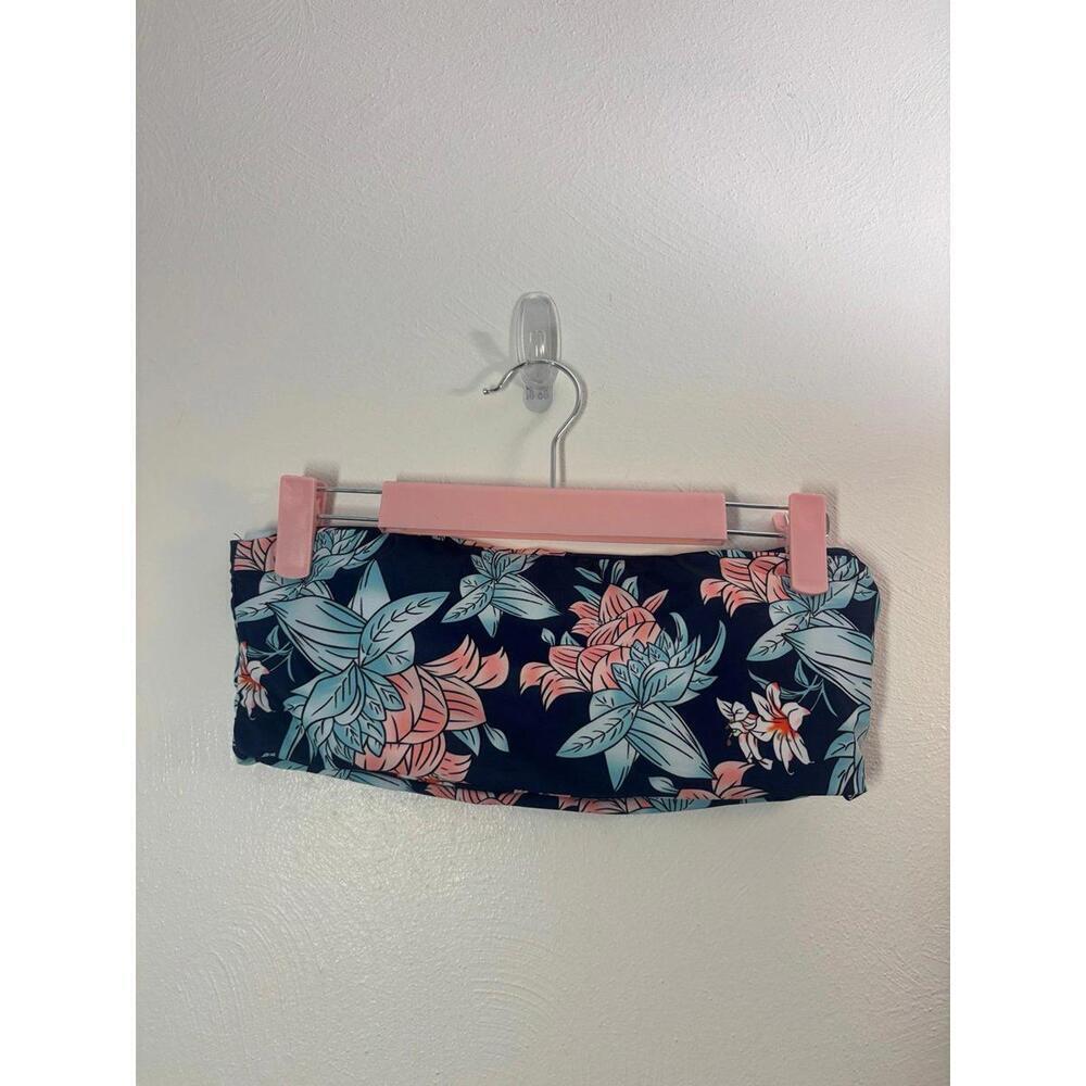 ZAFUL Floral Strapless Bikini Top Size Medium